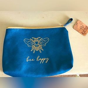 vegan leather bag “be happy “